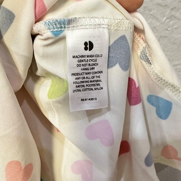 Dot Dot Smile White Polka Dot Hearts Girls' Ballet Toddler Dress 12/24M - Picture 3 of 7